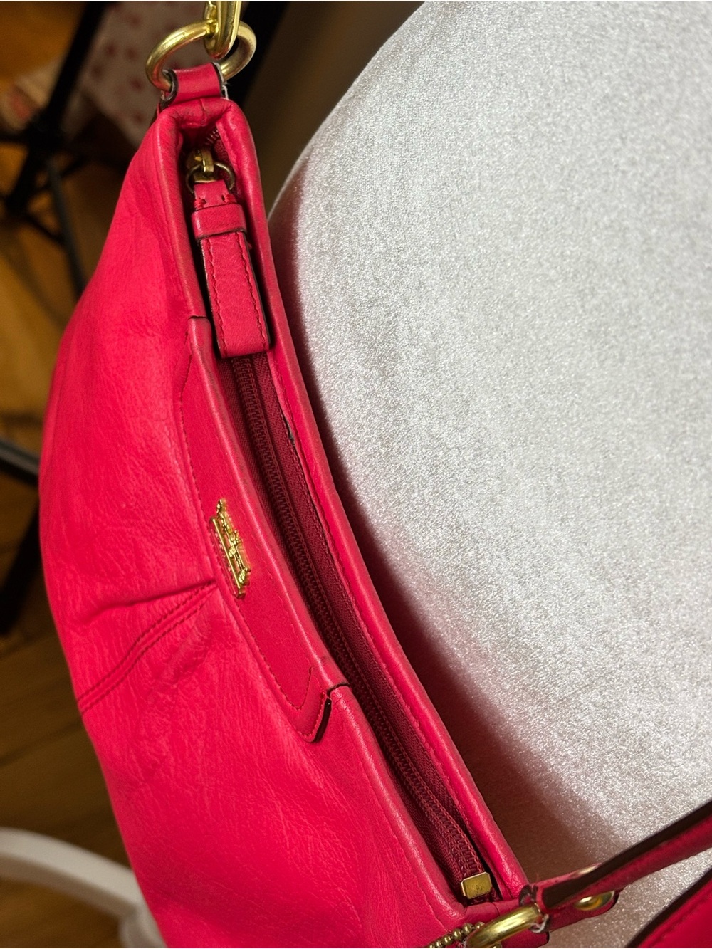Coach Madison Pink Leather Crossbody Bag Gold Hardware - Picture 7 of 13